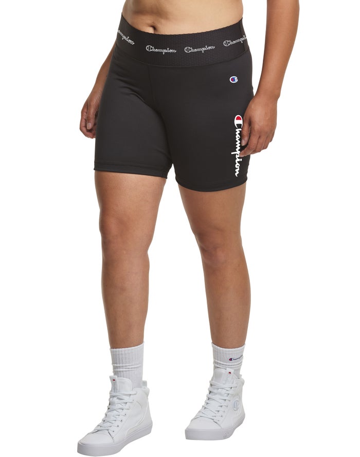 Champion Plus Authentic Bike Script Logo 7 Korte Broek Dames - Zwart - Belgie 1089UDCXJ